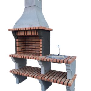 גריל אבן כולל כיור דגם מעגן