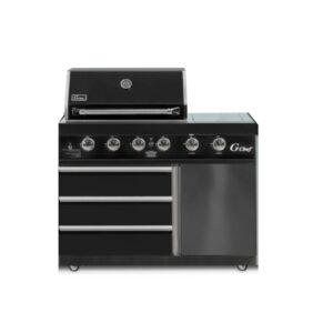 מנגל גז מפואר כולל כירת צד 4 מבערים נירוסטה דגם הבשור