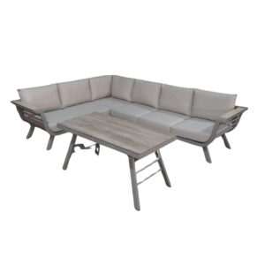 סט ריהוט גן- פינת ישיבה דגם רמות פינתי