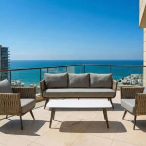 סט ריהוט גן- פינת ישיבה דגם חמדת תלת